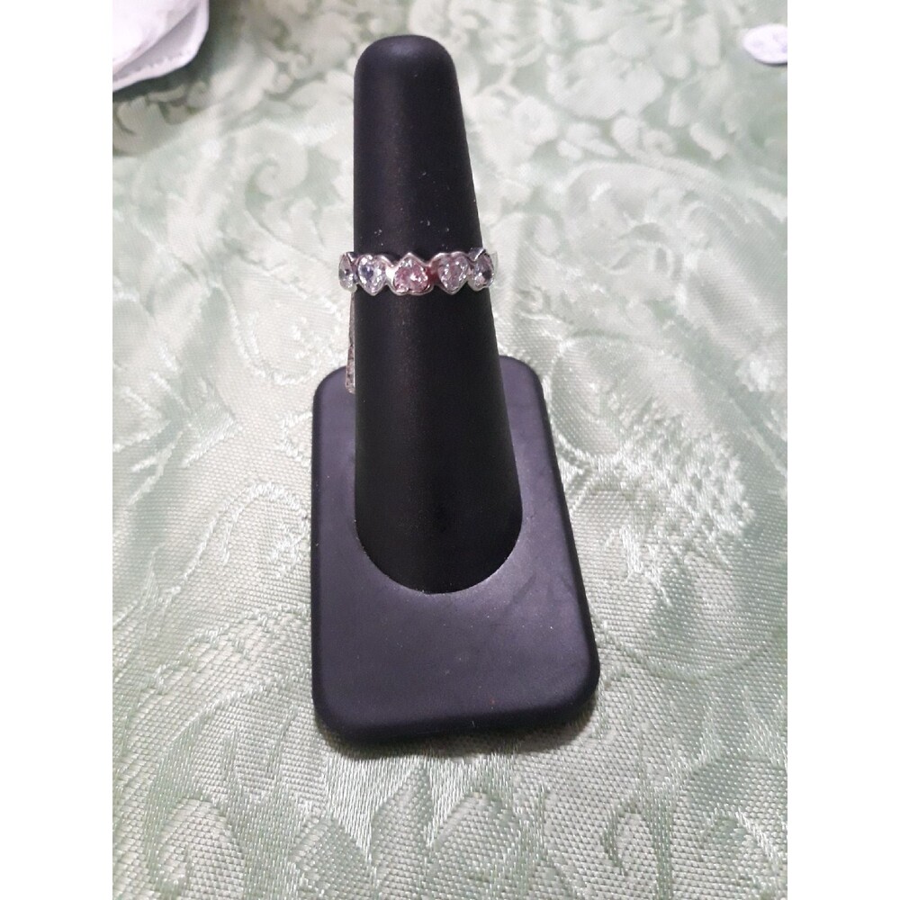 Sterling Silver cz Ring sz 5